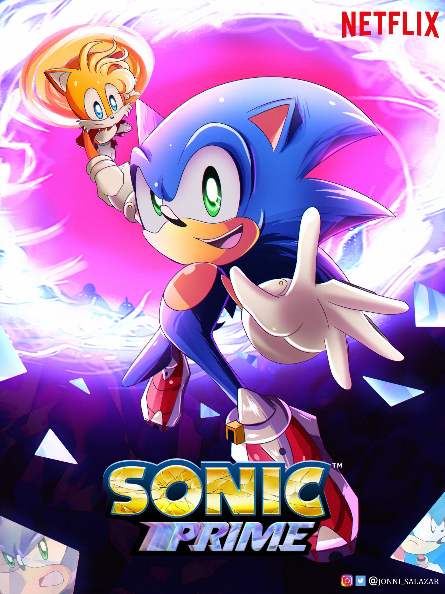 Sonic Prime Season 2 Netflix New Official Poster All Over Print