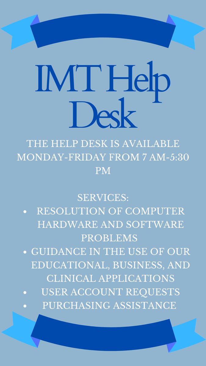 This weeks IMT team spotlight is the Help Desk! Don't know what we would do without them 😆💙#upstateimt