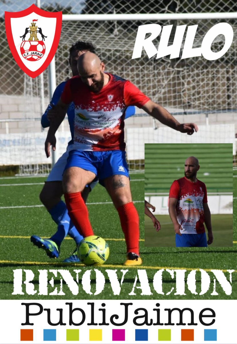 cfjaraiz's tweet photo. RENOVACIÓN!!!

RULO GOL! 

Volvemos a la carga con una gran renovación...LA DE NUESTRO KILLER!!

Gracias por volver a confiar en nosotros , todo un lujo para la entidad quedarse otro año después de la gran temporada que ha hecho con la elástica roja 

Ojo👁️ que se vienen cosas!! https://t.co/b6WF2DoDhQ