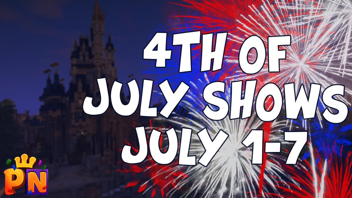 To celebrate this #4thofJuly, we are showing special fireworks until July 7! 🎆 Check the Mickey clock in your hotbar for showtimes.

✨ play.palace.network ✨