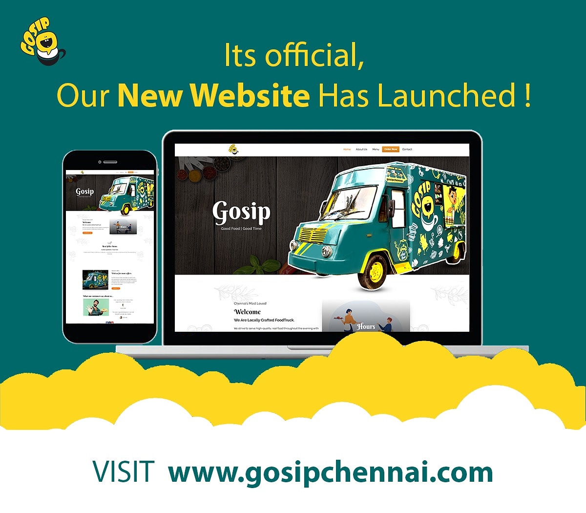 GosipChennai's tweet photo. It's Official, we are proud to launch our new website
Please visit https://t.co/cVHfzJns0W
#proudmoment #launchingwebsite #newwebsitelaunch #newwebsite #gosipwebsite #goingdigital #goingdigitalisthenewnormal #contactlesspickup #contactlessfood #contactlessfooddelivery #2ndjuly https://t.co/AeJhq3V3jz