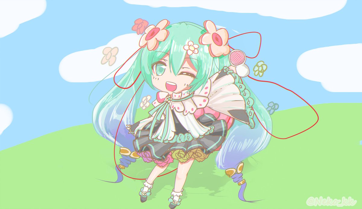 初音ミク ,null 「初音天地開闢神話!#マジカルミライ2021 」|Neko_kkのイラスト