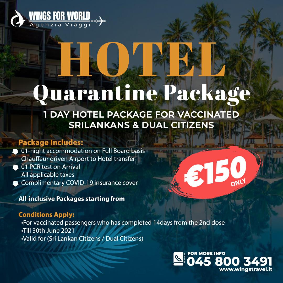 wingsforworld's tweet photo. 1 Day Hotel Package for Fully Vaccinated Srilankans and dual citizens arriving in Sri Lanka 🇱🇰
#flywithwings #wingsforworldvr #agenziaviaggi #travelagency #verona #srilankansinitaly #traveltosrilanka #srilanka https://t.co/EFiksQMIXE