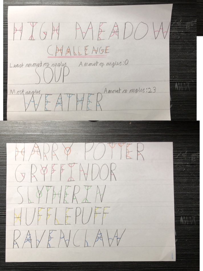 Garbett_HMCS's tweet image. Lesson 1 of our new maths unit, taught online... we have all got it 👏🏻 you may notice, if we can get Harry Potter into the work... then we will ⚡️🤣 @HMC_School #Geometry #IdentifyingAngles #MathsEveryoneCan #HarryPotterMad #remotelearning 2/5