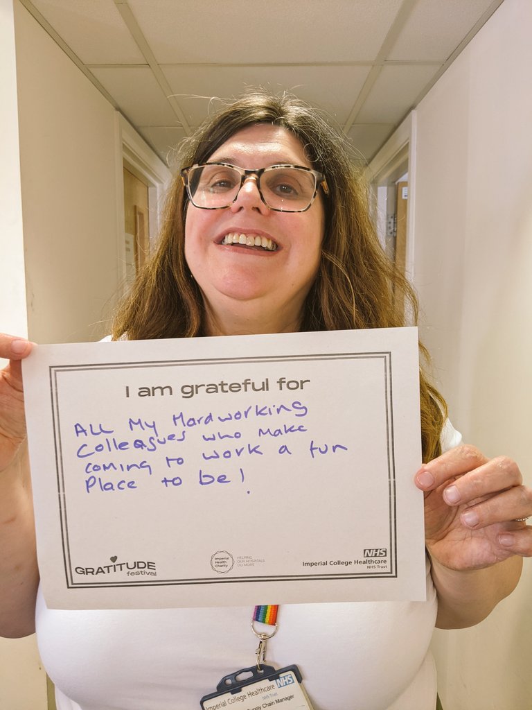 Diana Gates (@fivebargates) on Twitter photo I am grateful for .....
#GratitudeFestival
<a href="/Imperialpeople/">Imperial People 💙</a>
#ProcurementRocks <a href="/Claire_Davidson/">Claire D</a> <a href="/MarkDaivs/">Mark Daivs</a> <a href="/MarcelleTauber/">Marcelle Tauber-Gilmore, RGN, BSc, MSc 💙💛</a> <a href="/DianaBelshaw/">Diana Belshaw</a> <a href="/SavineLouise/">Louise Savine RN MSc</a> @cxh_surgery I am grateful for .....
#GratitudeFestival
<a href="/Imperialpeople/">Imperial People 💙</a>
#ProcurementRocks <a href="/Claire_Davidson/">Claire D</a> <a href="/MarkDaivs/">Mark Daivs</a> <a href="/MarcelleTauber/">Marcelle Tauber-Gilmore, RGN, BSc, MSc 💙💛</a> <a href="/DianaBelshaw/">Diana Belshaw</a> <a href="/SavineLouise/">Louise Savine RN MSc</a> @cxh_surgery