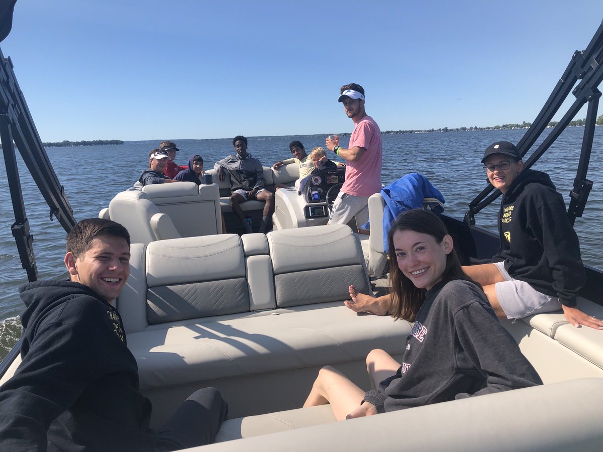 Slow boat ride on Houghton lake, the calm before the storm, tubing, swimming, canoeing (plus training for the runners, 5k tomorrow morning )
