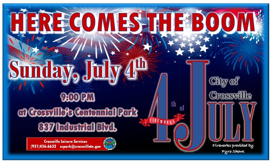 Sunday, July 4th
2-4 PM kids 5-15 Punt, Pass &amp; Kick Contest
4-6 PM Kids 5-15 Hit, Throw &amp; Run Contest
5:00 Enjoy concessions by Nick's Italian Ice at the Turner Complex while listening to the Dan Roten Band
Top it all off at 9:00 PM with a Fabulous Fireworks Display
