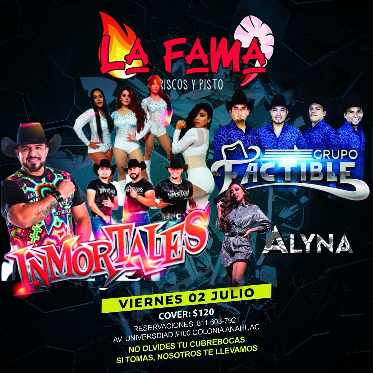 AlynaOficial's tweet photo. Hoy hoy hoy! Estaremoa Puro Talento en La FAMA #monterrey #sannicolás #escobedo https://t.co/R37SCPVgHE