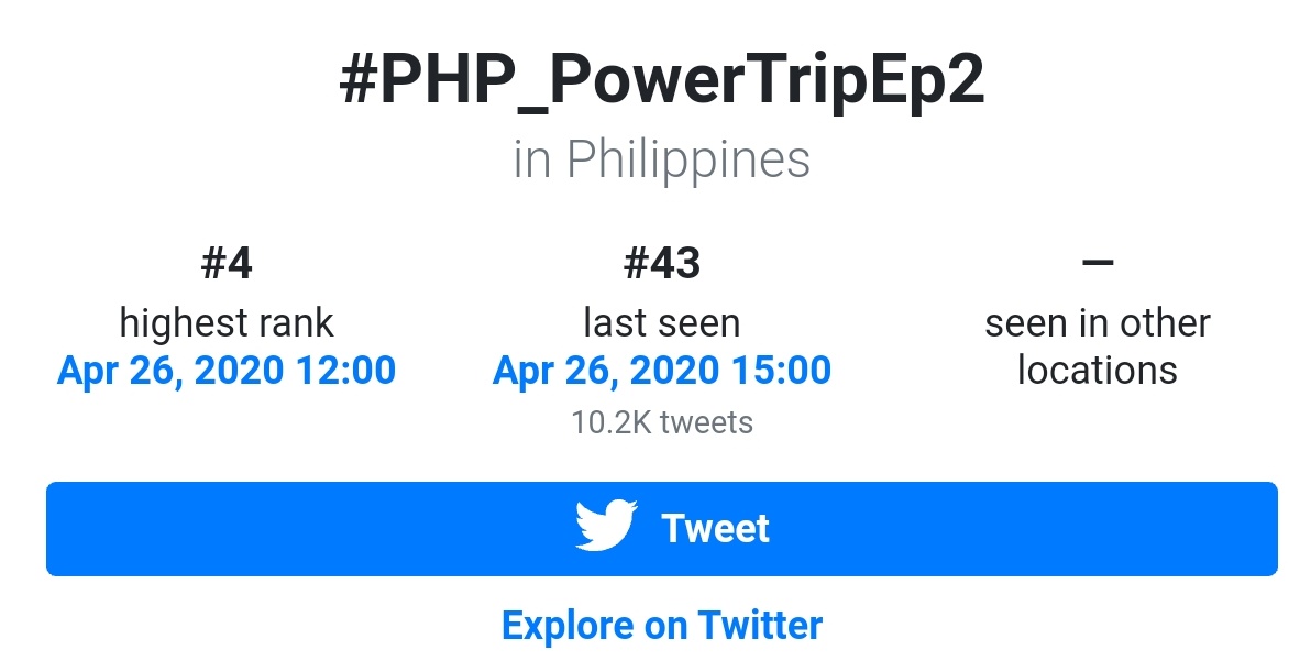 PHPPearls's tweet image. #PHP_PowerTripEp2 made you post photos with those clips on your faces. Remember that?

Highest Rank: 4th
April 26, 2020

PHP IS COMING
#PressHitPlay
@presshitplay