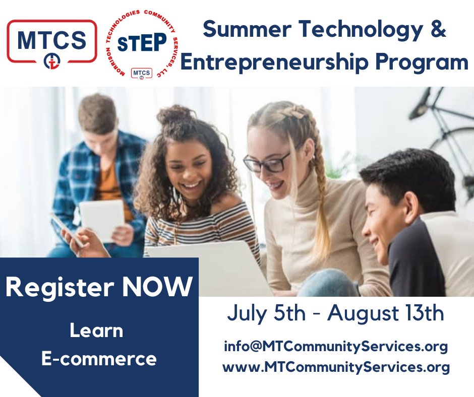 MTCommunitySer1's tweet photo. Are you a High School Student? Or a Parent of High School Student?

***OPEN REGISTRATION JULY 5th / LATE REGISTRATION JULY 8th ***
#JerseyCity #Newark #Bayonne #Elizabeth #Kearny #Hoboken #UnionCity #Union #EastOrange

@MorrisonTech https://t.co/FY7HVYCfH4