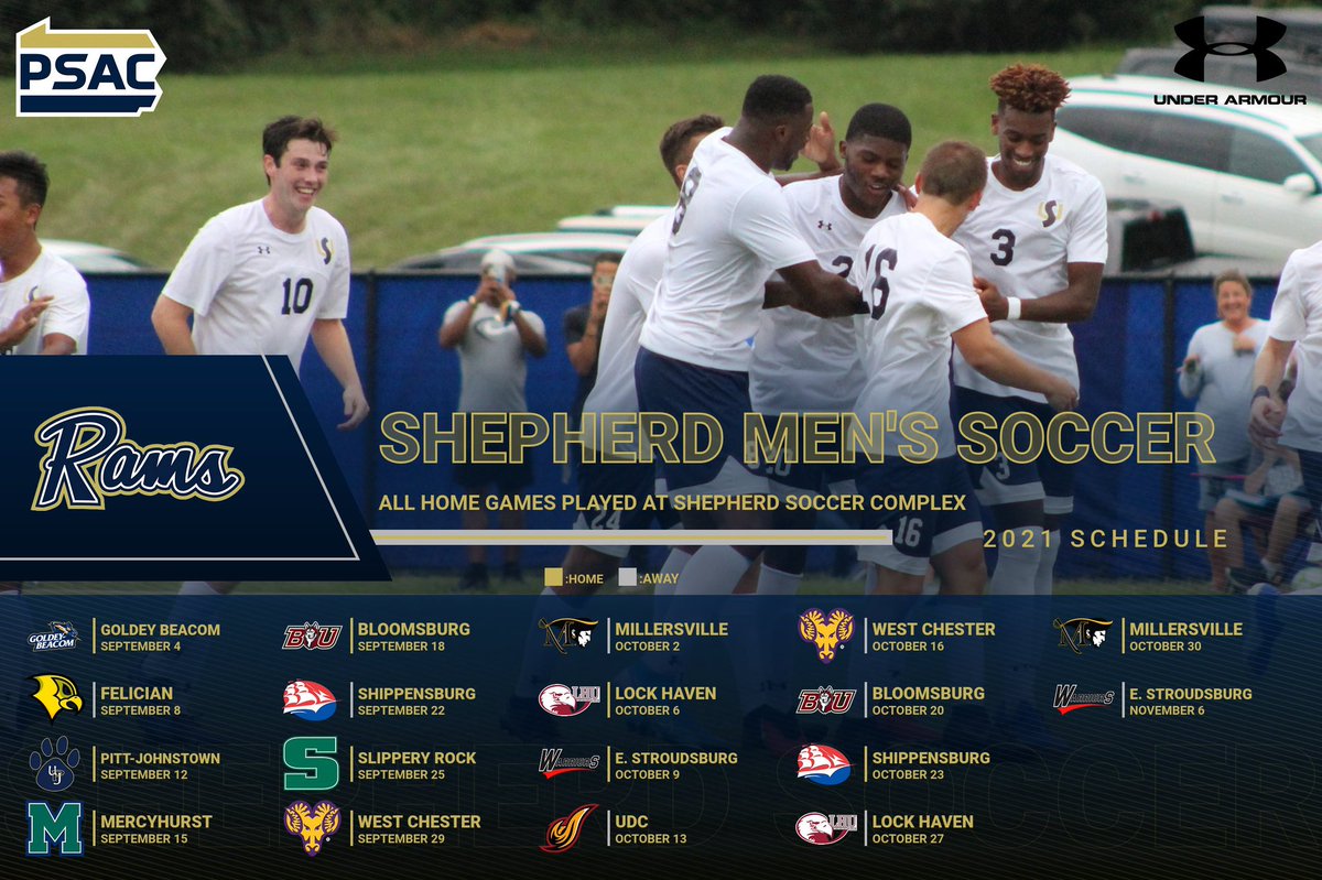 SURamsMSoccer's tweet photo. Mark your calendars 📆 Ram Family! 
The 2021 ⚽️ schedule is here! 

For game times: https://t.co/8mNVpA5h8h https://t.co/TSteovKFz0