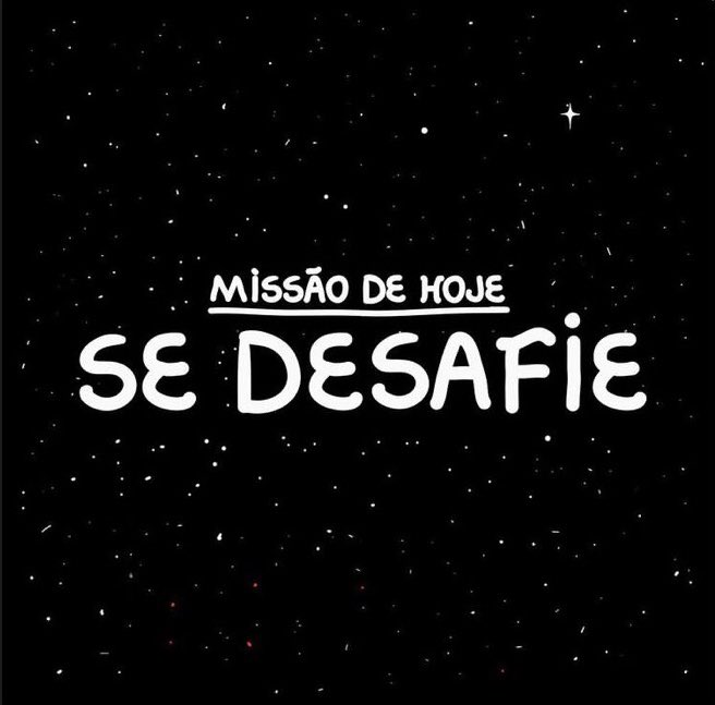 Sandro_Nasci's tweet photo. Missão de Hoje:✨
SE DESAFIE
Faça algo fora da sua zona de conforto. 💪🏼

Today's Mission:✨
CHALLENGE YOURSELF
Make something out of your confort zone.

RT by @darrudadesign 

Uma excelente sexta-feira para todos nós! 
🔥🚀🛸👽🛡⚔️🎇🙌🏼✨❤️ https://t.co/LkTqigbkCD