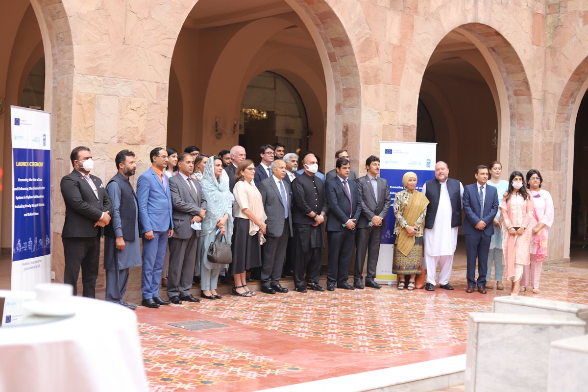 UNODCPakistan's tweet photo. 🇪🇺 Rule of Law Programme jointly launched and implemented by UNDP, UNODC and UNW for KP and Balochistan with emphasis on promoting inclusive and citizen-friendly access to justice for all. https://t.co/OP5M8XDP50