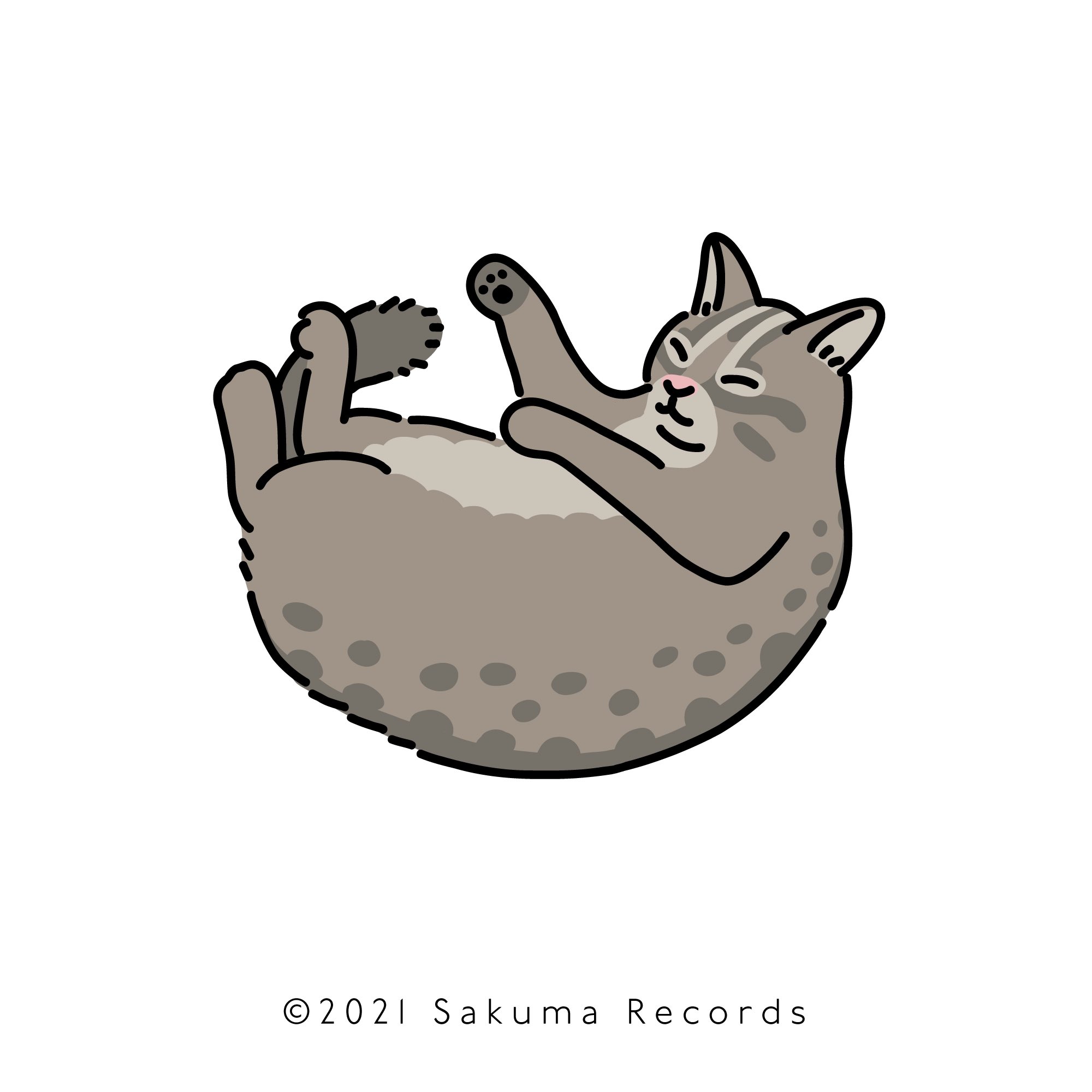 ヤマオユミ Sakuma Records グラフィックデザイナー 今日も猫ちゃんがおうちに入ってきてくれました カリカリをソファに置く の図 Adobefresco 落書き イラスト 猫絵 T Co Kn6a7nj63n Twitter
