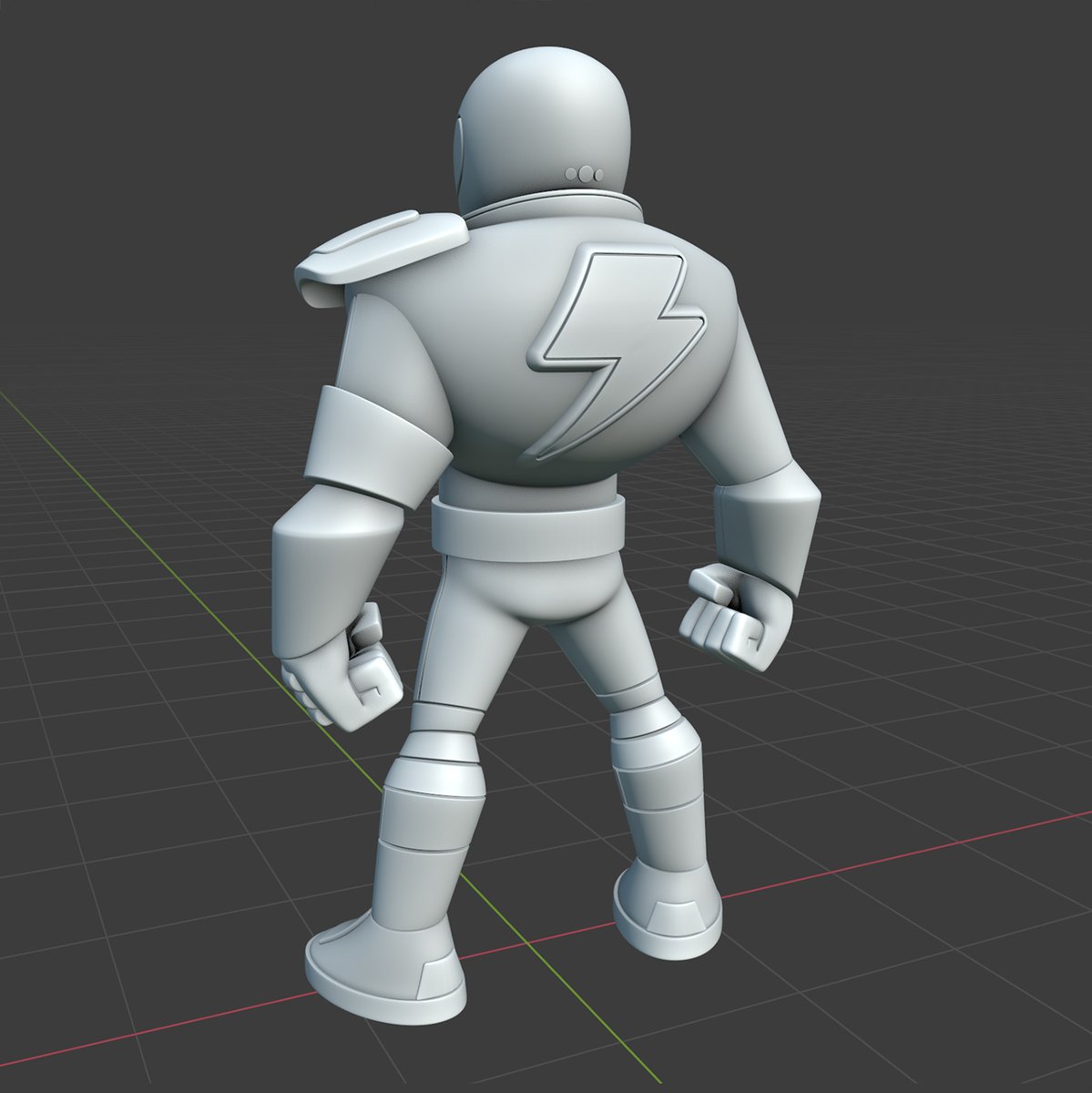 Signalnoise's tweet photo. THE RIDER ⚡️ First look at the 3D build for my upcoming resin art toy... the follow-up to my Neon Reaper drop.

#NFT + #Physical https://t.co/ndA2ObgbJw