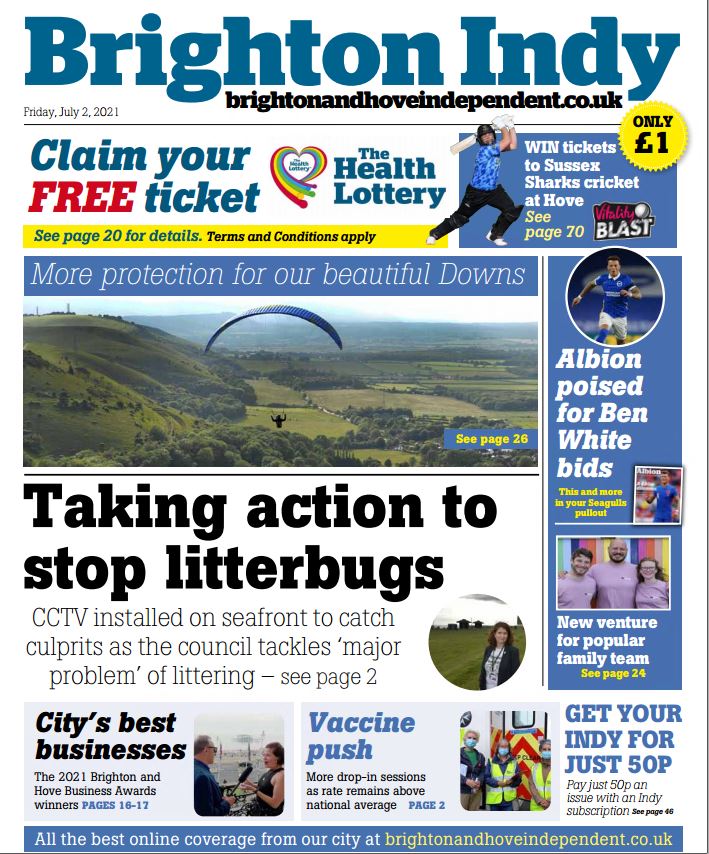 Don't forget to pick up your Brighton Indy today!

It's filled with all the latest news from our city, along with sports, entertainment, opinion, puzzles and more. 

In the shops now! #buyapaper