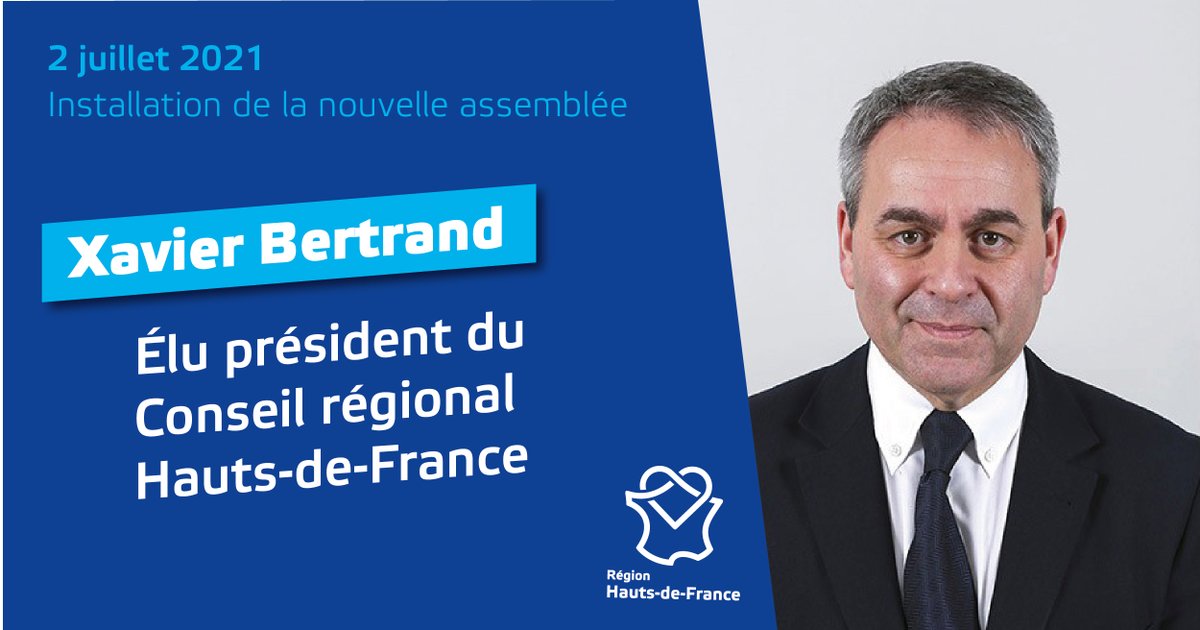 La réélection aujourd'hui de Xavier Bertrand comme Président du Conseil Régional #hautsdefrance récompense le travail accompli par tous les élus afin d'améliorer votre vie au quotidien.
C'est aussi un nouveau combat qui commence dès maintenant pour continuer à #sebattrepourvous !