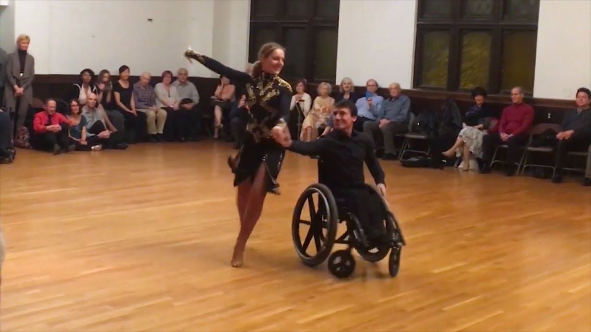 FANTASIC! -- Sexy - Fun - and FULLY using his abilities! Some fancy 'handwork' in there too!  buff.ly/3uEa58e #disabilitydance #inclusivedance #wheelchairdance #wheelchairdancer #disableddancer #wheelchairdancing #changingmisconceptions #Diversity #inclusion #TooTaboo4U