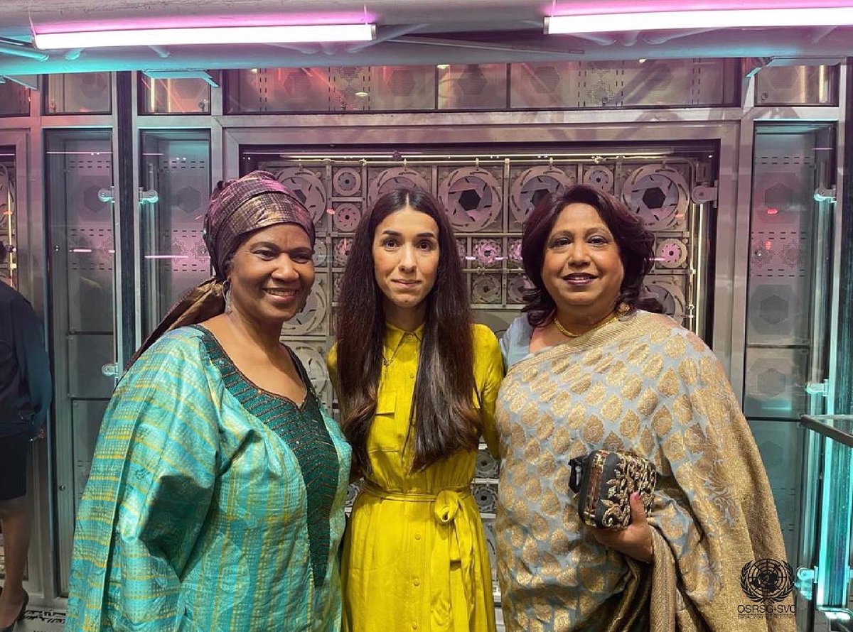 endrapeinwar's tweet photo. .@USGSRSGPatten is proud to #ActForEqual with @NadiaMuradBasee @phumzileunwomen and changemakers from around the 🌍 at the #GenerationEquality Forum. Let’s unite against CRSV. #TheTimeIsUp https://t.co/pkAj9kxvzD