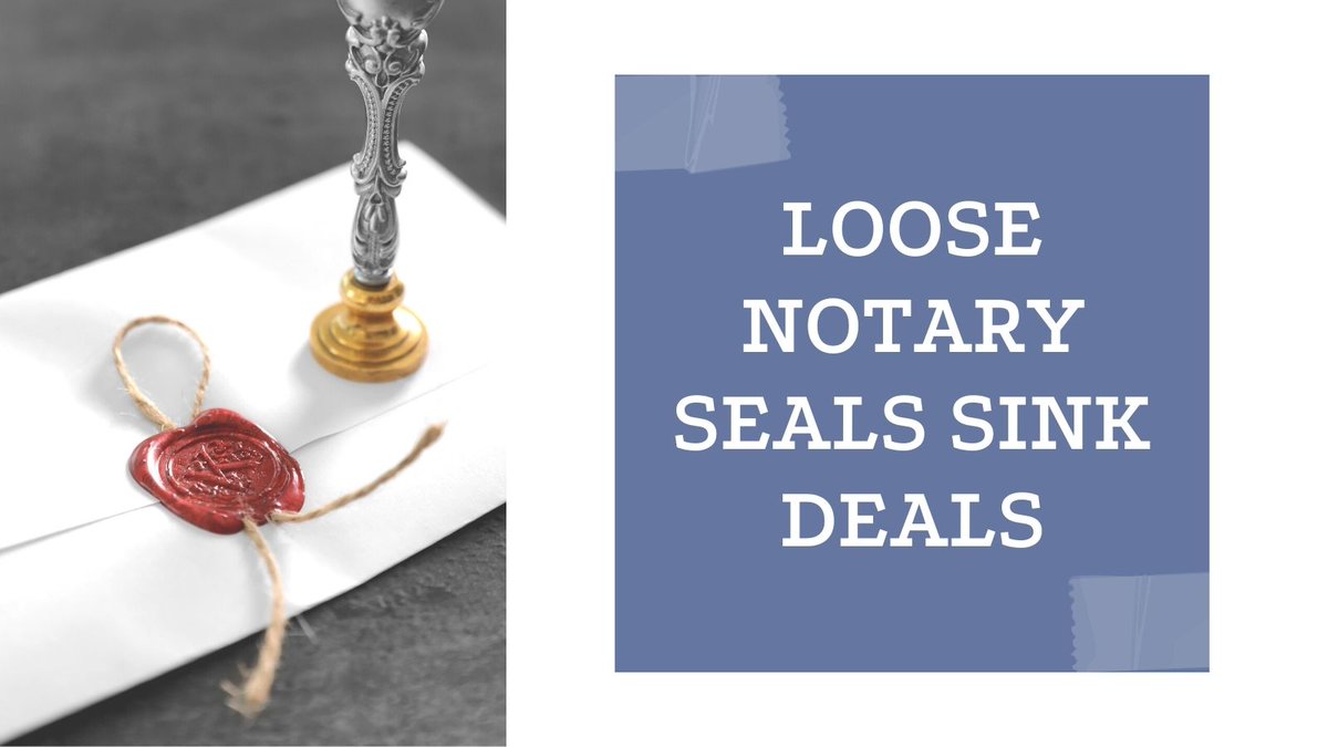Notary law expert Michael Closen explains how leaving a Notary seal unguarded leads to financial loss and lawsuits. bit.ly/3wSQSBC