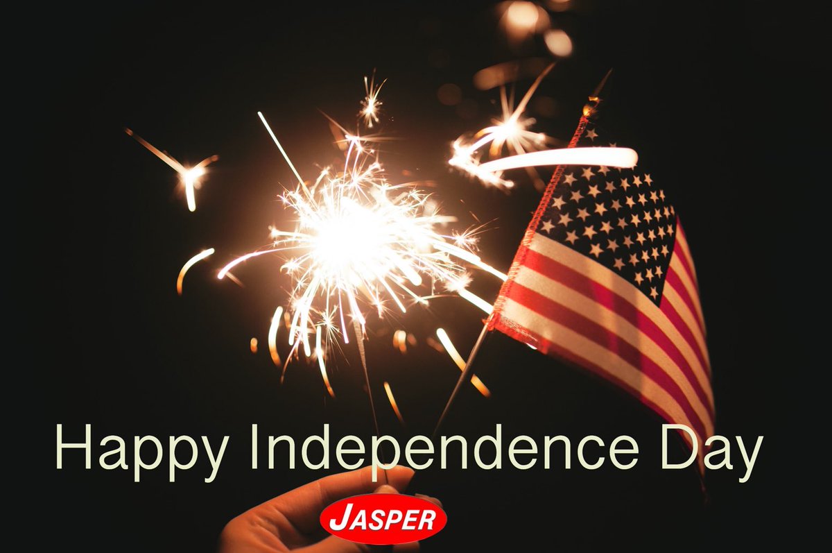 jasper_engineer's tweet photo. We are wishing everyone a happy and safe 4th of July weekend! #happyindependenceday #jasperengineering #4thofJulyWeekend https://t.co/WNb3PTtgvz