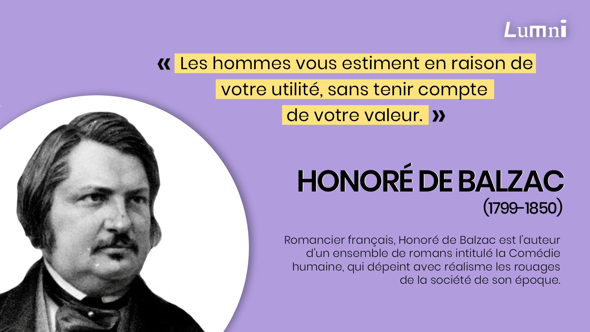 LuMni 💡 • Pour en apprendre tous les jours ! on Twitter: "Honoré Balzac ? Non ! Honoré de Balzac ! 📖 😮 À 30 ans, avec la publication de "La Peau