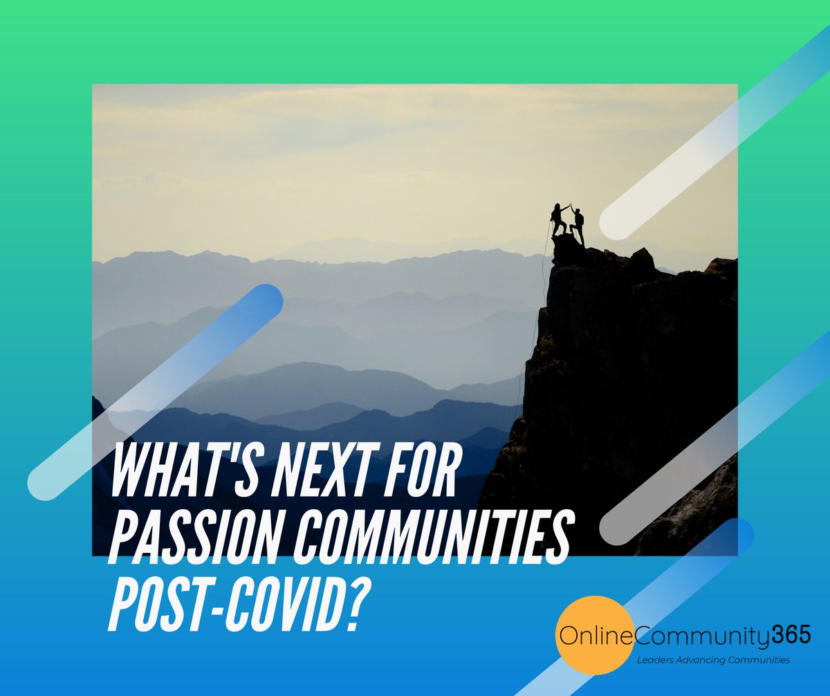 OnlineComm365's tweet photo. Passion communities enjoyed a large uptick in engagement over the past year during COVID lockdowns. But is it sustainable?
https://t.co/uUadnVqP8D
#onlinecommunity #passioncommunity #communityengagement #communitymanagement #OC365 https://t.co/O1U4br7K0z