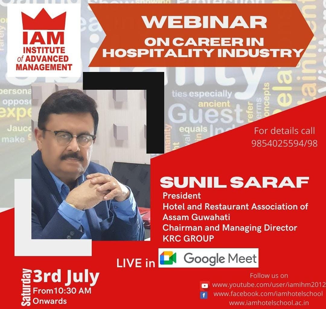 iamihmghy's tweet photo. Sat Webinar for future Hospitality leaders A sneak peek into the most diversified industry and its career opportunities
#BounceBack
@iamihmghy
@iamhotelschool
@subornobose
@MaitreyeeChaud1
#IAMGuwahati #IAMstudent #IAMteam #IAMKolkata #IAMhotelschool #IAMChef https://t.co/bU64QR4koz