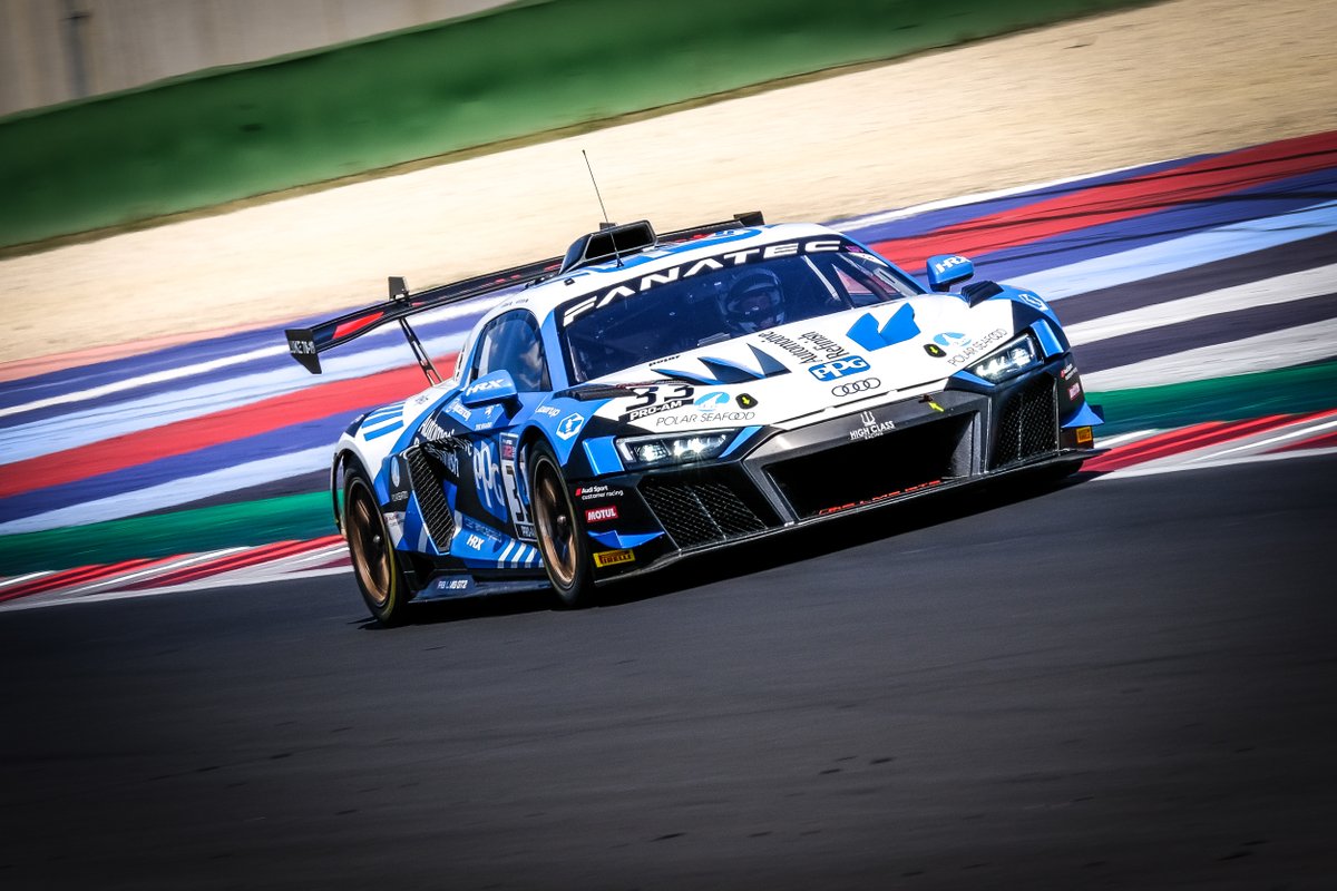 GT2European's tweet photo. .@HighClassRacing lower the benchmark time even further in final practice, with @AFjordbach & #MarkPatterson fastest! ⏱️
Here's the full story from FP2 📝: https://t.co/bGk422mftQ
#GT2Europe #GTSC #GTSportsClub @Fanatec https://t.co/IROaD4fbYS
