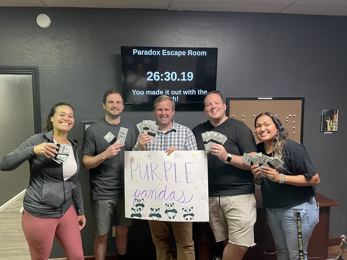 Ben Ihms, DO (@benihms) on Twitter photo Mountain Vista Family Medicine huddle and team building 2021 at <a href="/paradoxroomaz/">Paradox Escape Room</a> was a huge success. I highly recommend escape rooms for team building and this place knocked it out of the park with awesome rooms and stellar customer service! #familymed #medtwitter #residency Mountain Vista Family Medicine huddle and team building 2021 at <a href="/paradoxroomaz/">Paradox Escape Room</a> was a huge success. I highly recommend escape rooms for team building and this place knocked it out of the park with awesome rooms and stellar customer service! #familymed #medtwitter #residency