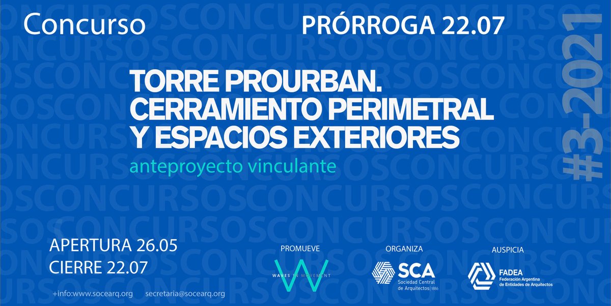 SCAdifusion's tweet photo. Mira las respuestas de la segunda ronda de Consultas: https://t.co/i2IDjF9vdj
#sca #concursos #anteproyectos #torre #prourban https://t.co/uhWszc5O6O