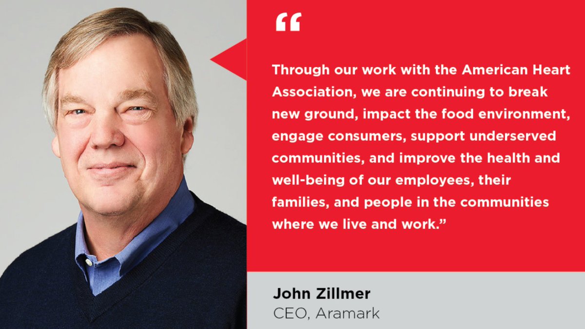 Aramark's tweet image. Last week,  we received @American_Heart's Award of Meritorious Achievement for our commitment to bettering nutrition and lifestyle habits through the Healthy for Life initiative.
Learn more: bddy.me/3qFj2xI 
#BeWellDoWell #MakingOUrMarkBlog