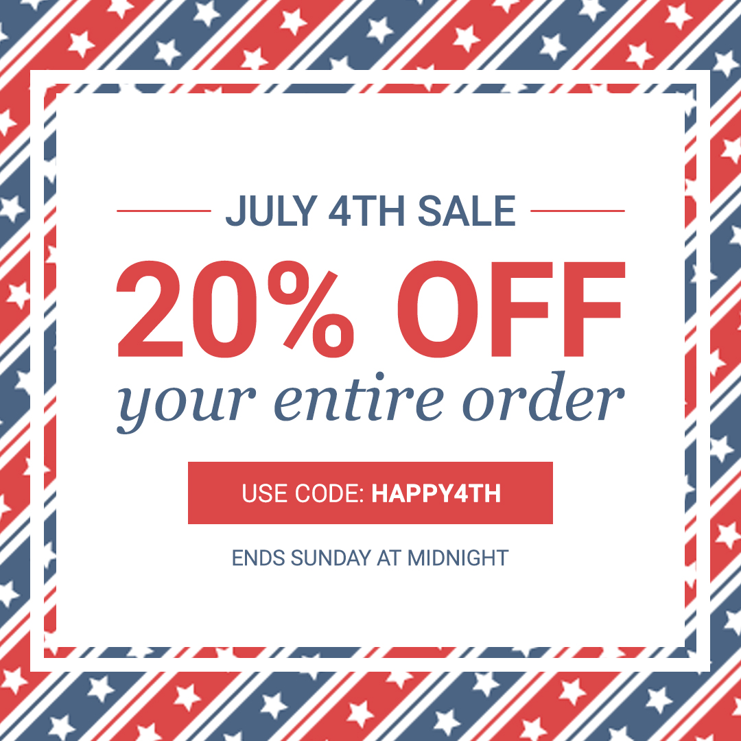 Enjoy this Independence Day weekend with 20% off at Bobby Jones! Offer ends Sunday, July 4th at midnight.