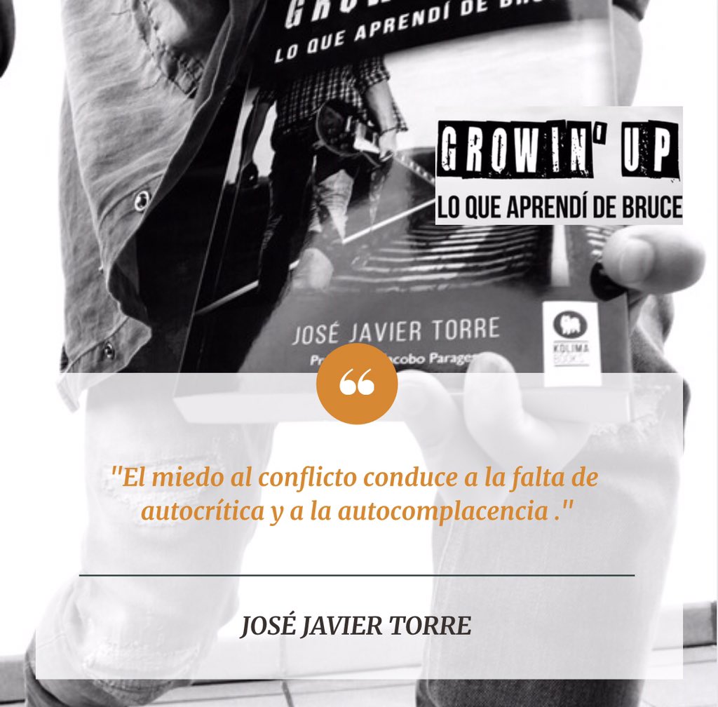 JJavier_Torre's tweet photo. 🙋🏻‍♂️”GROWIN’ UP: Lo que aprendí de Bruce” 🎸🎼 un libro 📚 para pensar🤔, sentir 🥰 y actuar 📝 en relación al cambio 🌀y crecer ⬆️🆙. 
✅Pídelo YA y disfrútalo este verano👉 https://t.co/yo2HKpzgSU
#coaching #crecimiento #cambio  @EditorialKolima

https://t.co/PvUBXrQJlp… https://t.co/QNmYtuYQVN