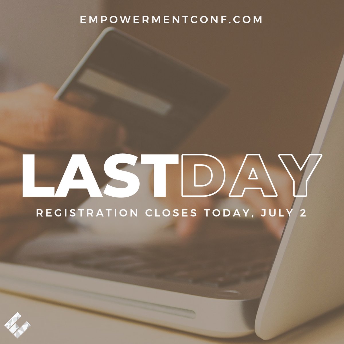 EmpowermentConf's tweet photo. !LAST CALL!
____
Today is the last day to register for #EC21. Save your spot now before it’s too late.
https://t.co/uWOXL7UgsX https://t.co/OgiPpOKSmX