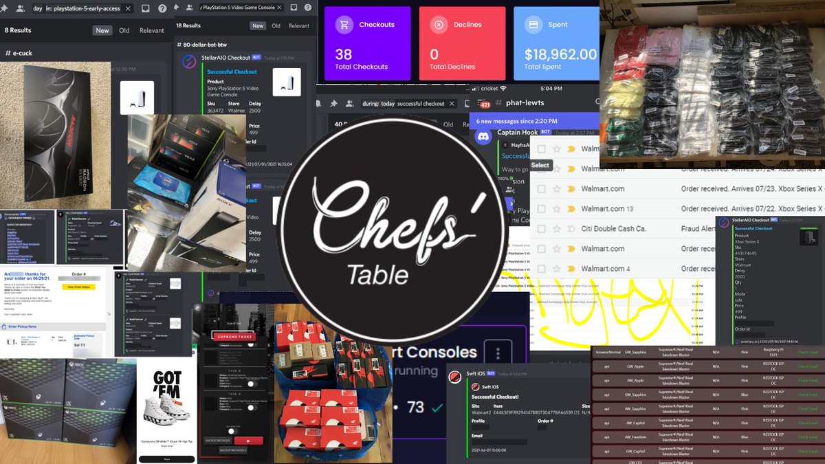 Table_Of_Chefs's tweet photo. What did your group do for you this week?

Chef members had a great week - 

🤖 Quick Cop Group Buy
💰 Took Stock on Walmart - Stellar Setup Posted
🤫 Disney Plush Cook
🧮 Counted our Supreme Kaws Inventory
🤝 What felt like a Best Buy Group Buy https://t.co/DMUD7hXxfs