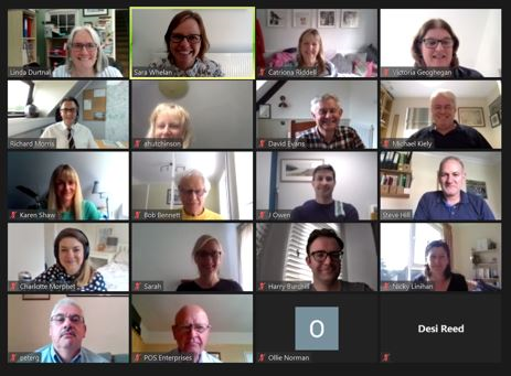 PublicPlanners's tweet photo. Great AGM of @POSisit. thank you to our outgoing president Richard Morris,  Chief Planner at Sevenoaks, who has been excellent in a challenging year.

Looking forward to working with Victoria Geoghegan. Victoria's theme for the year is heritage. #publicplanners #publicplanning https://t.co/sRSDnw37sH
