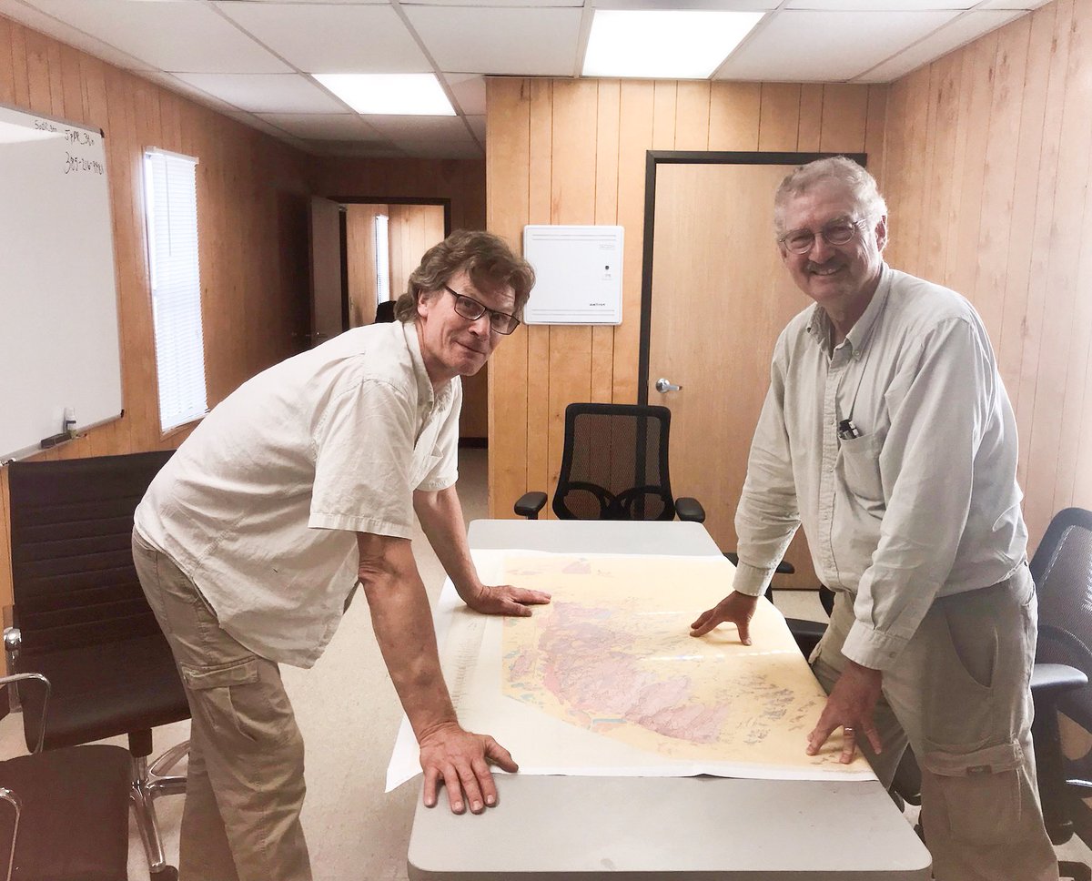 aressmining's tweet photo. Ares geological team setting up in the new on-site office #aresmining #aresstrategicmining #ARS #Criticalminerals #utahmining #fluorspar https://t.co/YGWXKYq7nP