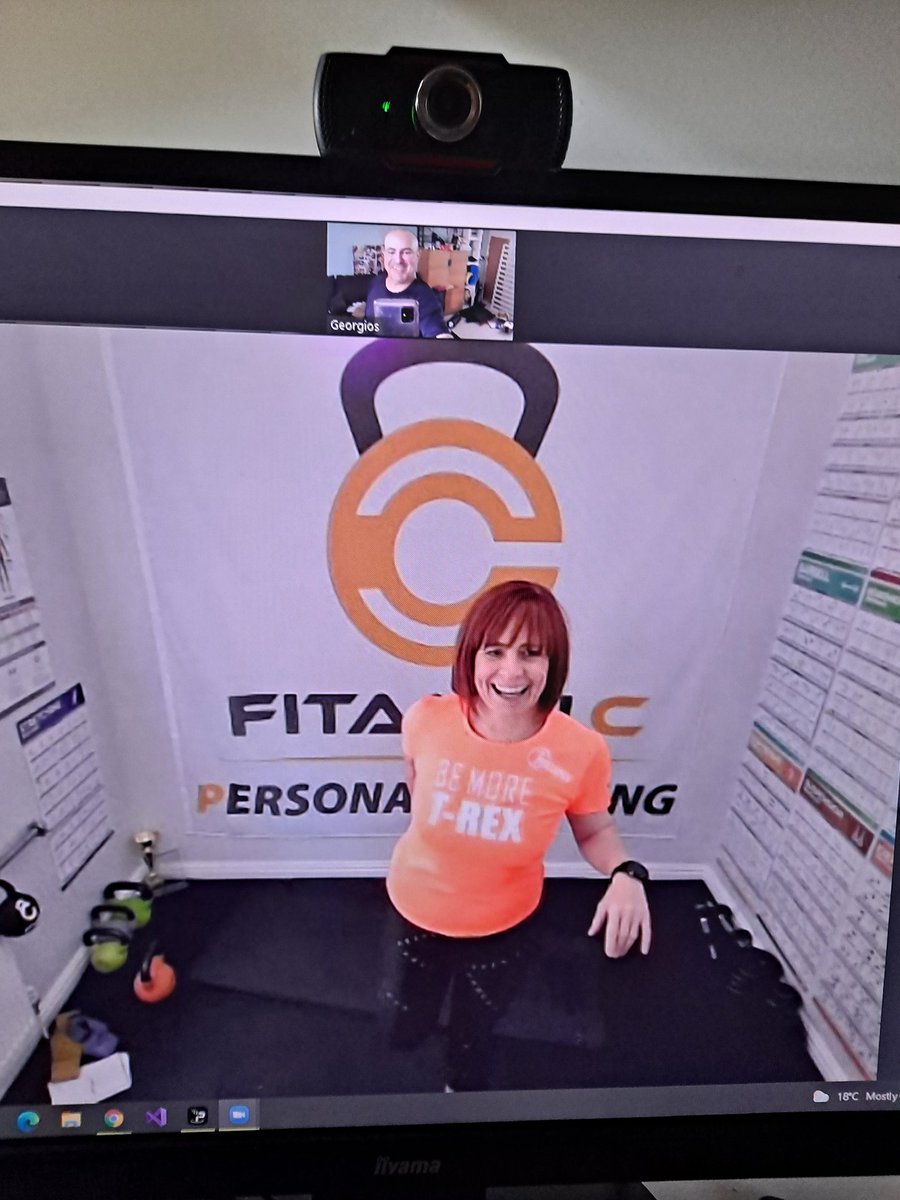 technolagnos's tweet photo. A balance and coordination session with @fitamin_c - a bit of a change to our usual hard strength kettlebells, but extremely enjoyable and very beneficial for my running! Thank you Cat, for an awesome session! https://t.co/Ee9Atj6Ms4