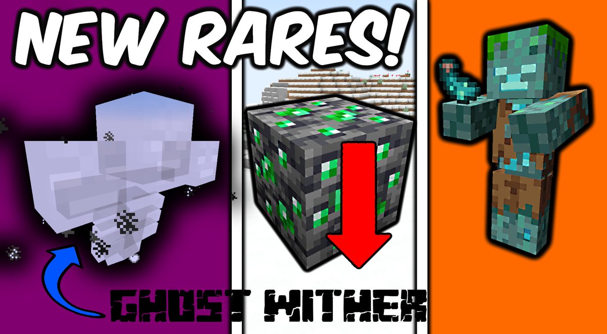 RaysWorks's tweet image. New vid on my YT channel! With 1.17.1 changes it means new rares to collect in your survival world! Which one will you get first? #minecraft #rare #CaveUpdate