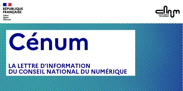 [Cénum] Notre lettre d'information est en ligne !

Vous y retrouverez : 
➡️La sortie de notre dossier sur les itinéraires des fausses informations en ligne
➡ 2 nouveaux "Paroles de" 
➡️Des tribunes et interviews de nos membres
➡️De nouvelles inspirations

cnnumerique.fr/index.php/cenu…
