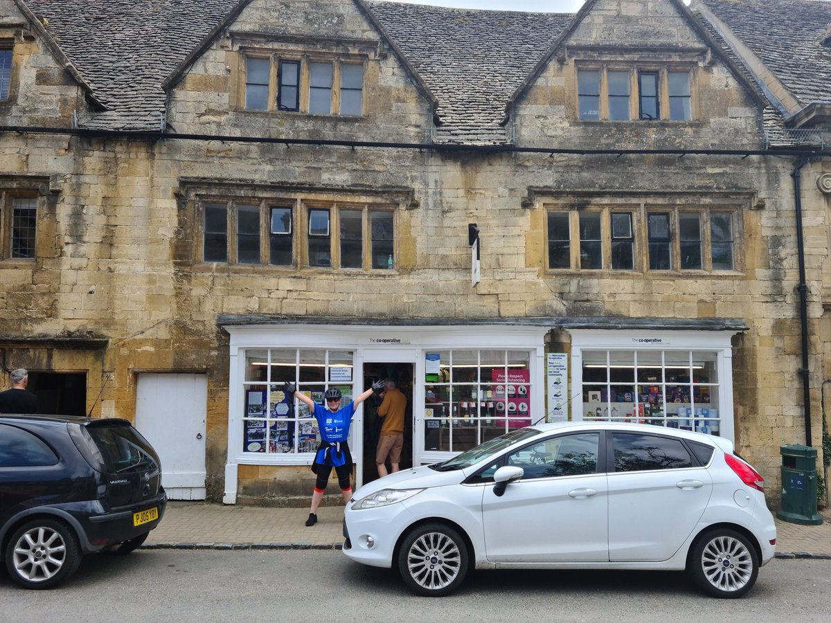 alison_lansley's tweet photo. Away in the Cotswolds and doing our #millionpoundmile , 20 miles cycle for an amazing charity and our fantastic colleagues, hope the legs are ok Peter, see you all soon #peterbatt3 https://t.co/RKpAFsauL3