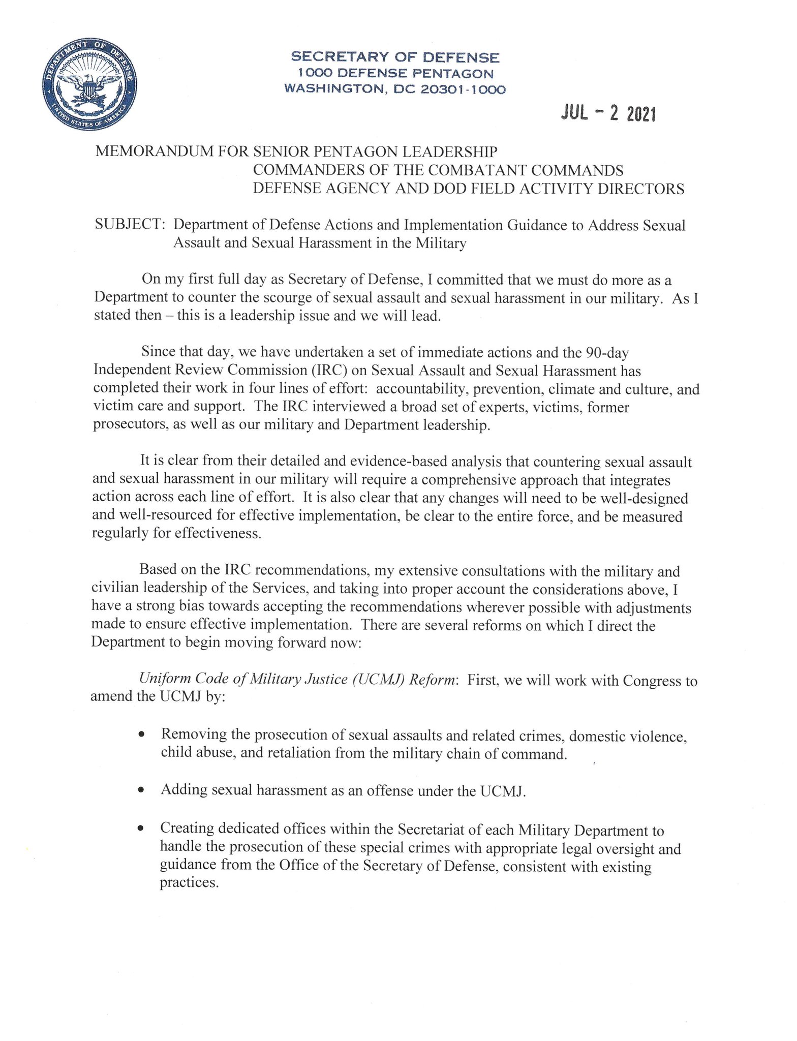 Secretary of Defense Lloyd J. Austin III on Twitter: