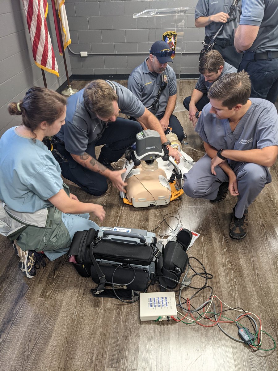 Starting the morning with team cardiac arrest training <a href="/UABEmergencyMed/">UAB Emergency Medicine</a>
