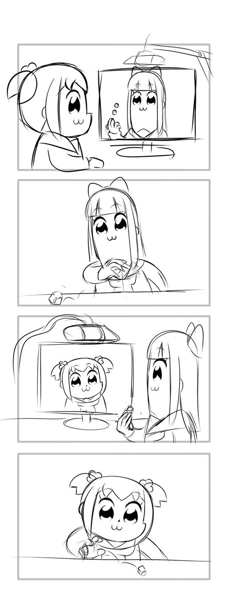 さらっとラフ描けるからやっぱり液タブは強い 