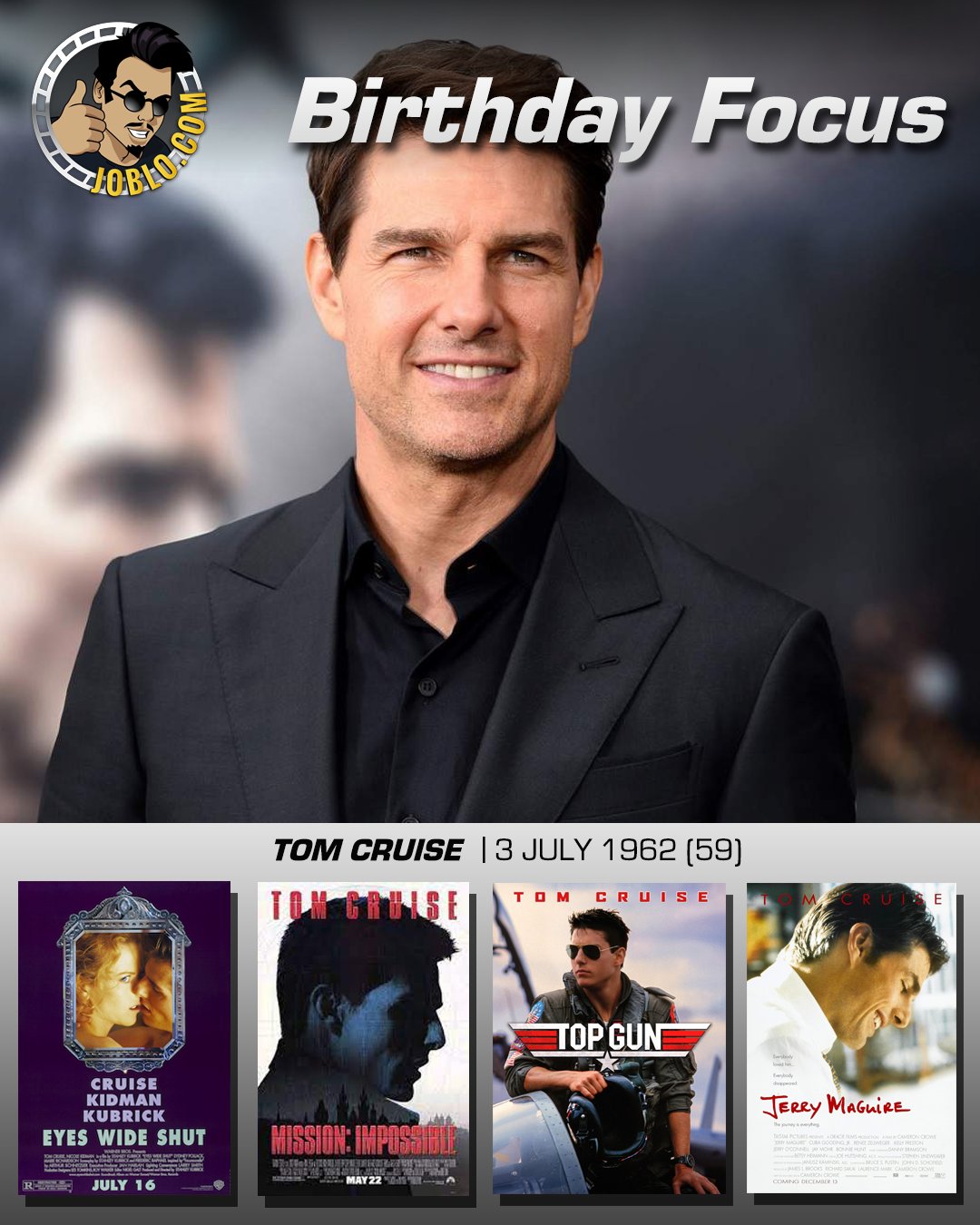 Happy 59th birthday to Tom Cruise! 
