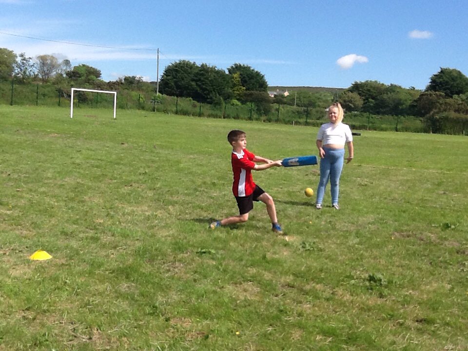 Some action shots from our cricket skills practice this week, some very far batting! #sportsweek