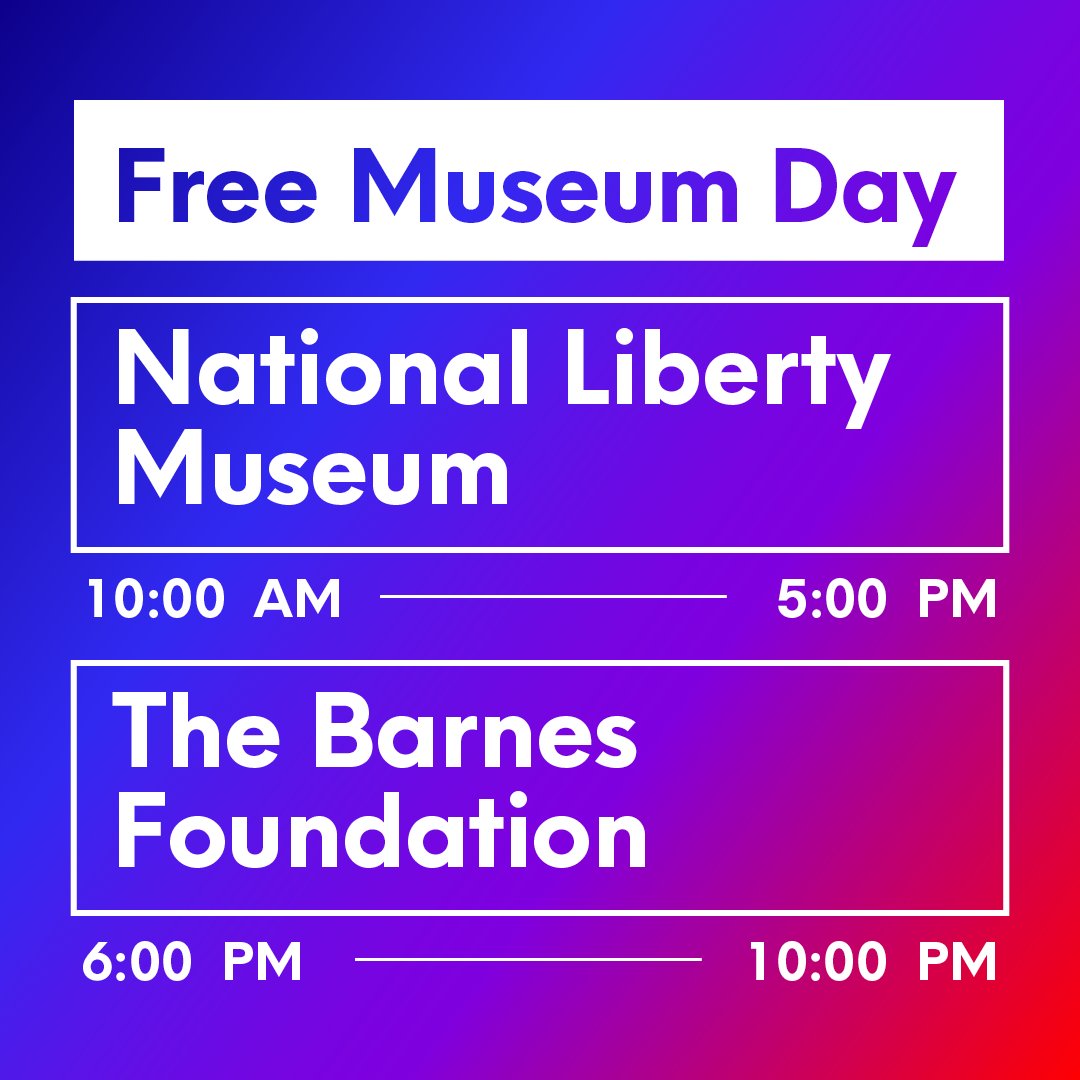 Today! ☑️ Visit @LibertyMuseum ☑️Head to the Our America Now block party at @the_barnes, presented by @EinsteinHealth and supported by @ComcastPhillyNJ
➡️ bit.ly/2Tibbd9

#phillysummer #phillysummertime #libertymuseum #ouramerica #comcastphilly #einsteinhealth #museumday