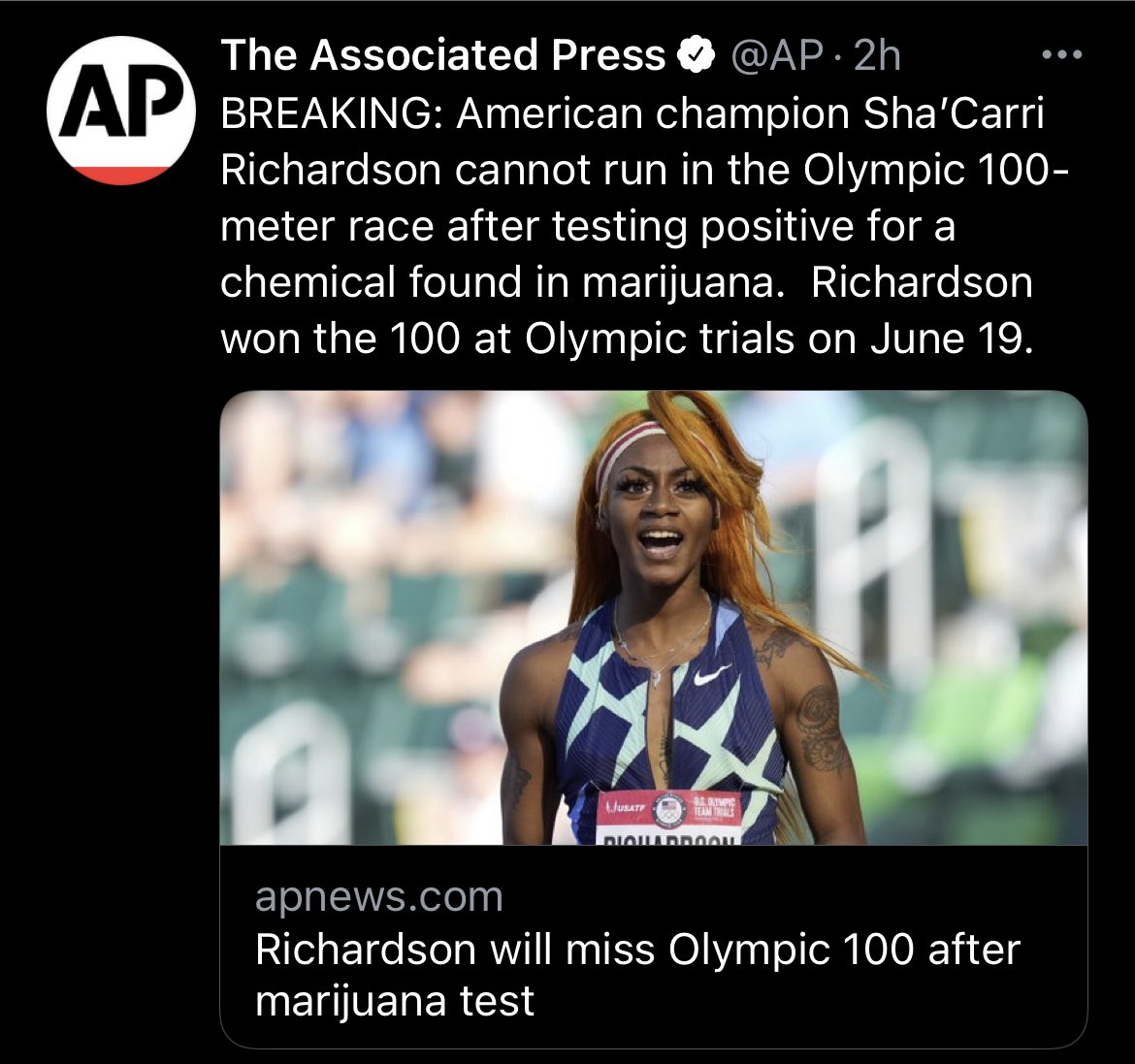 EpisodeMichelle's tweet photo. So the Olympics decided to be upfront today about how much they hate Black women. https://t.co/UYLFsvUy9t