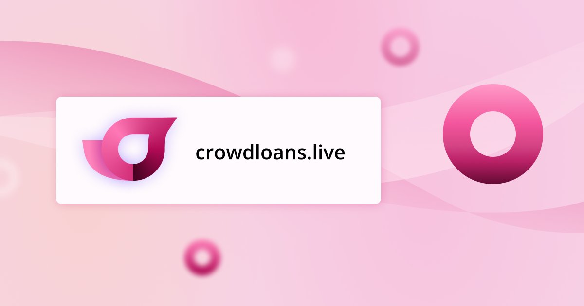 crowdloans_live's tweet photo. Want to keep track of the latest @kusamanetwork and @polkadot #crowdloan campaigns? Check out our freshly launched site for calculating rewards and estimated #APR, as well as tracking the terms of various projects.
🌐https://t.co/Z7eSsnYFLO https://t.co/YvpYy2wZOX